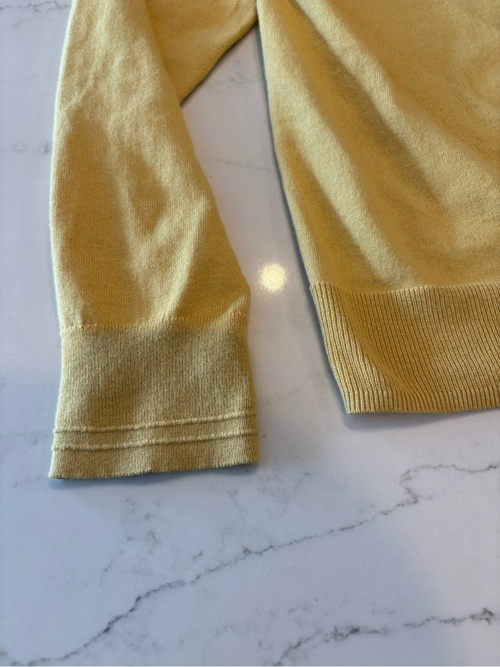 Banana Republic Men's Crewneck Pocket Sweater - Mustard Yellow